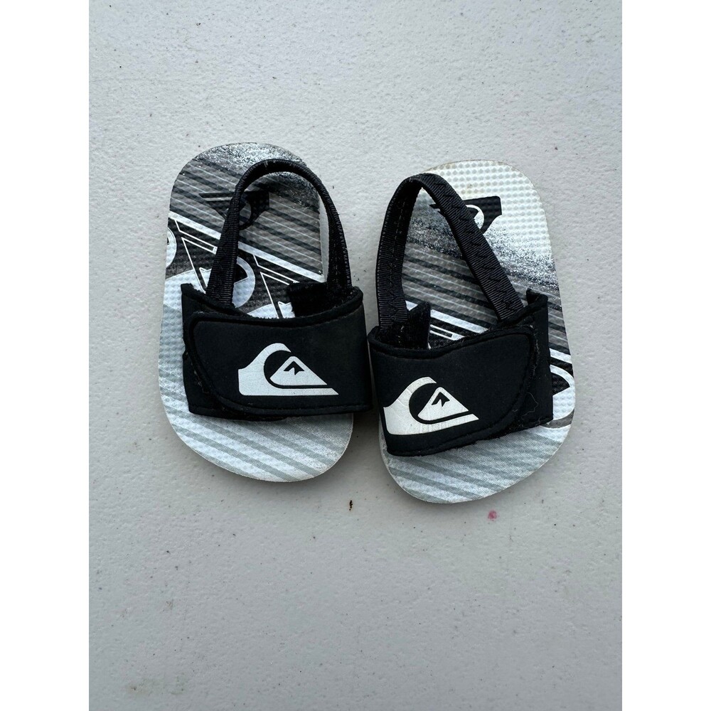 Quiksilver Hawaii Molokai Layback Baby Boy Hook Loop Slide Flip-Flop Sandals